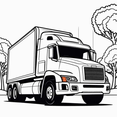 Big Rig Coloring Fun for Kids