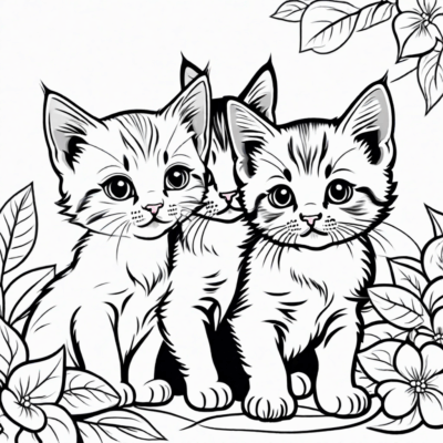 coloring books for girls kittens
