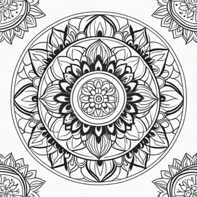 Mandala Coloring Sheets for Kids (Printable)