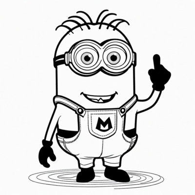 Minion Bob Coloring Pages