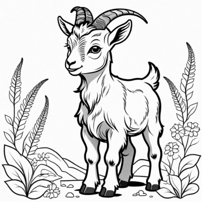 Matołek the Goat: Fun Coloring Adventure