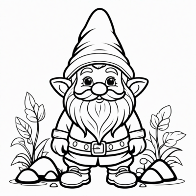 gnome coloring book