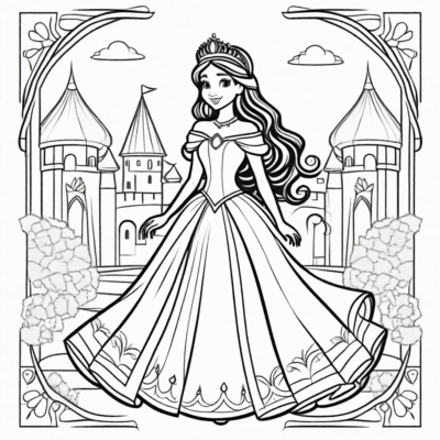 Princess Colors: Royal Adventures Coloring Book