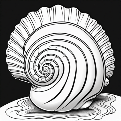 seashell coloring book