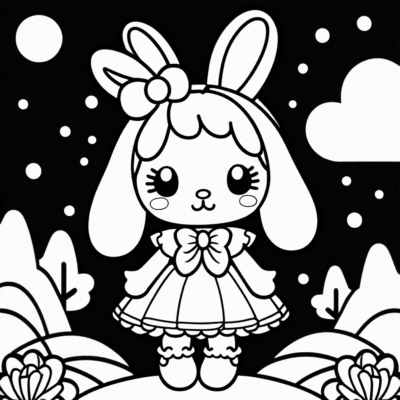 my melody coloring book