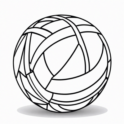 ball coloring page to print
