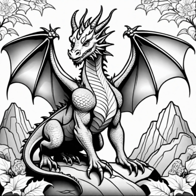 Cute Dragons Coloring Book for Kids
