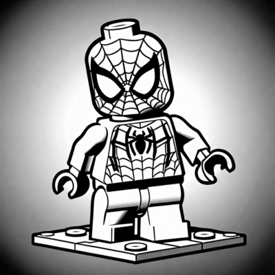spider man lego coloring book