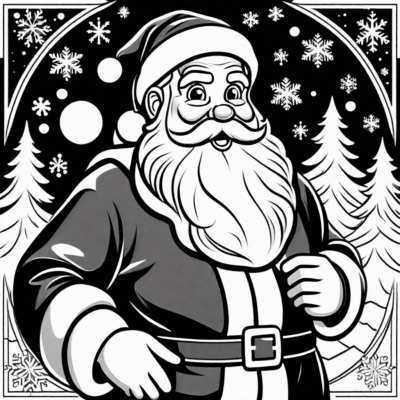 Santa Claus coloring pages to print