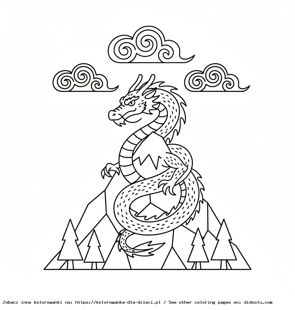Dragon Coloring Book for Adults
