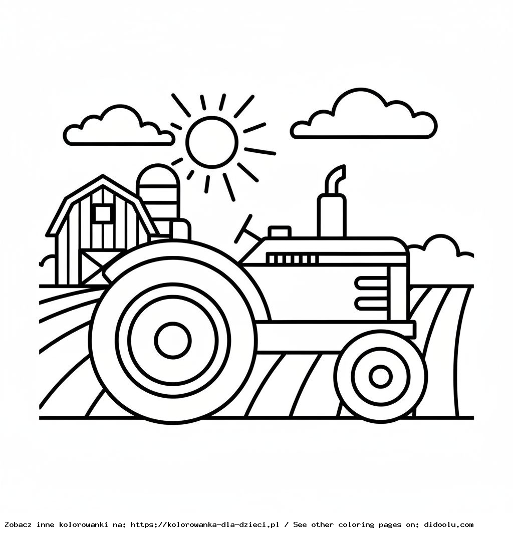 Farm Friends Tractor Coloring Book