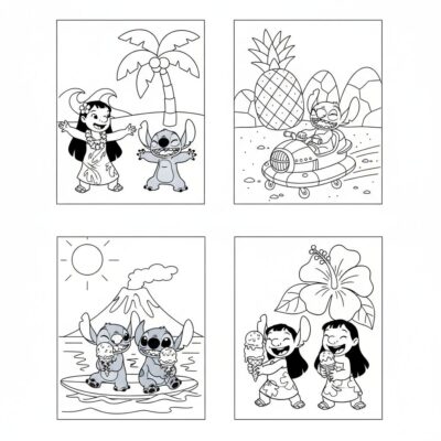 Lilo and Stitch Coloring Pages