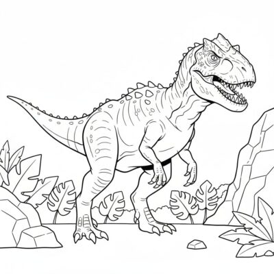coloring pages jurassic world indominus rex