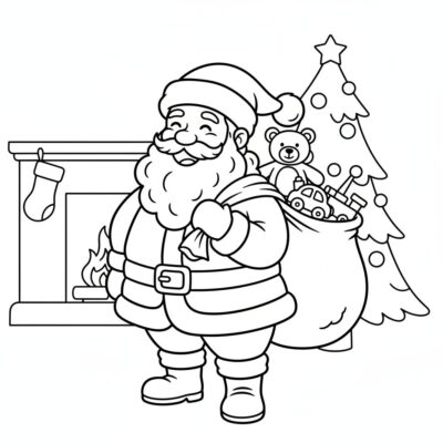 Santa Claus coloring pages to print