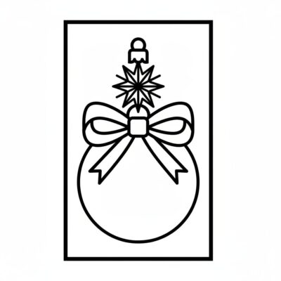 Christmas Ornament Coloring Pages for Print