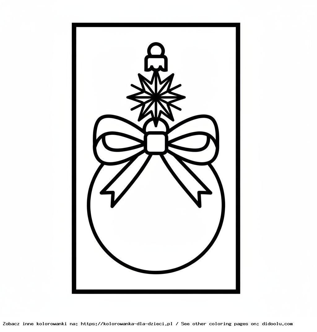 Christmas Ornament Coloring Pages for Print