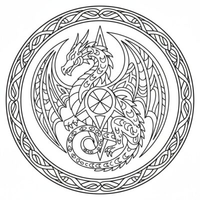 Cute Dragons Coloring Book for Kids