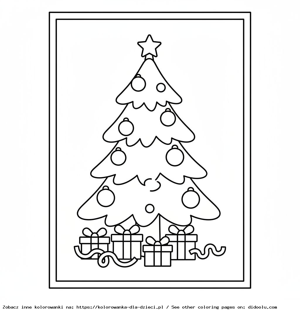 Festive Pine Tree Coloring Fun
