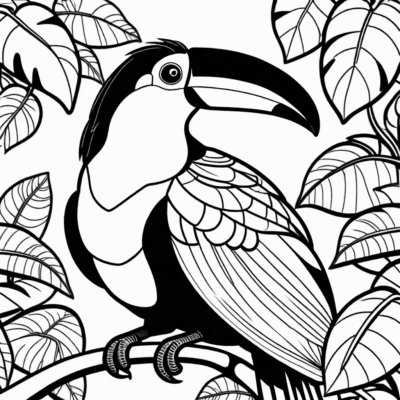 toucan coloring book
