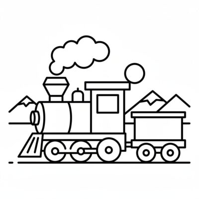 Train Coloring Page