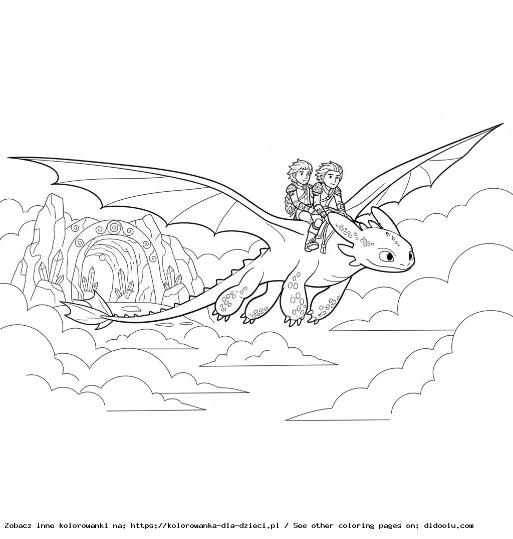 How to Train Your Dragon 3 Coloring Page