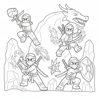 Ninjago: printable coloring page for kids