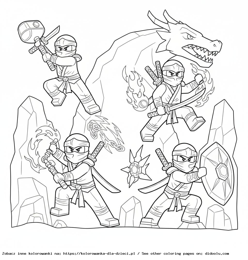 Ninjago: printable coloring page for kids