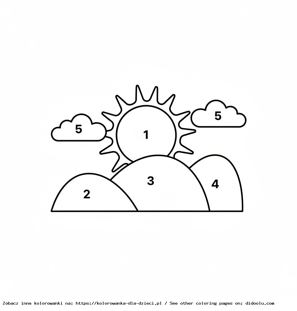 Color-by-Number Printable Coloring Pages