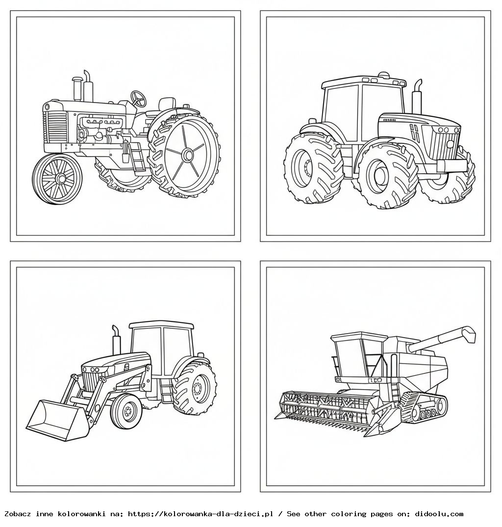 John Deere tractors coloring page printable