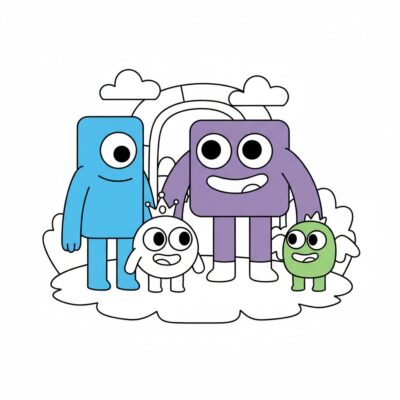 Rainbow Friends Coloring Page to Print