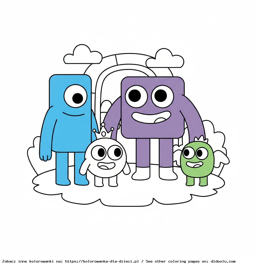 Rainbow Friends Coloring Page to Print