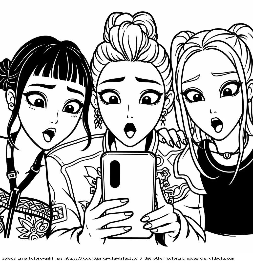 KPop Demon Hunters Coloring Pages for Kids to Print